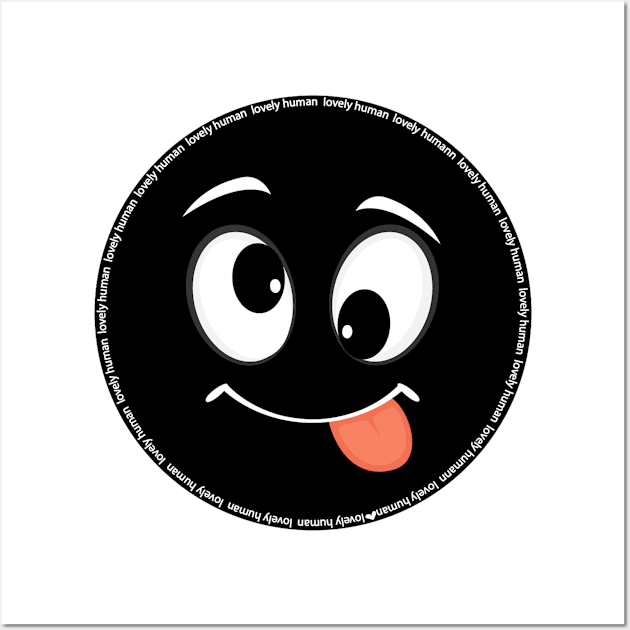 Funny tongue out smiley face Wall Art by Meine Zwergenkinder